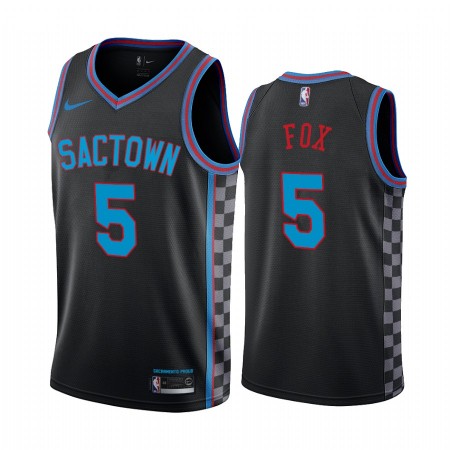 Maglia NBA Sacramento Kings De Aaron Fox 5 2020-21 City Edition Swingman - Uomo